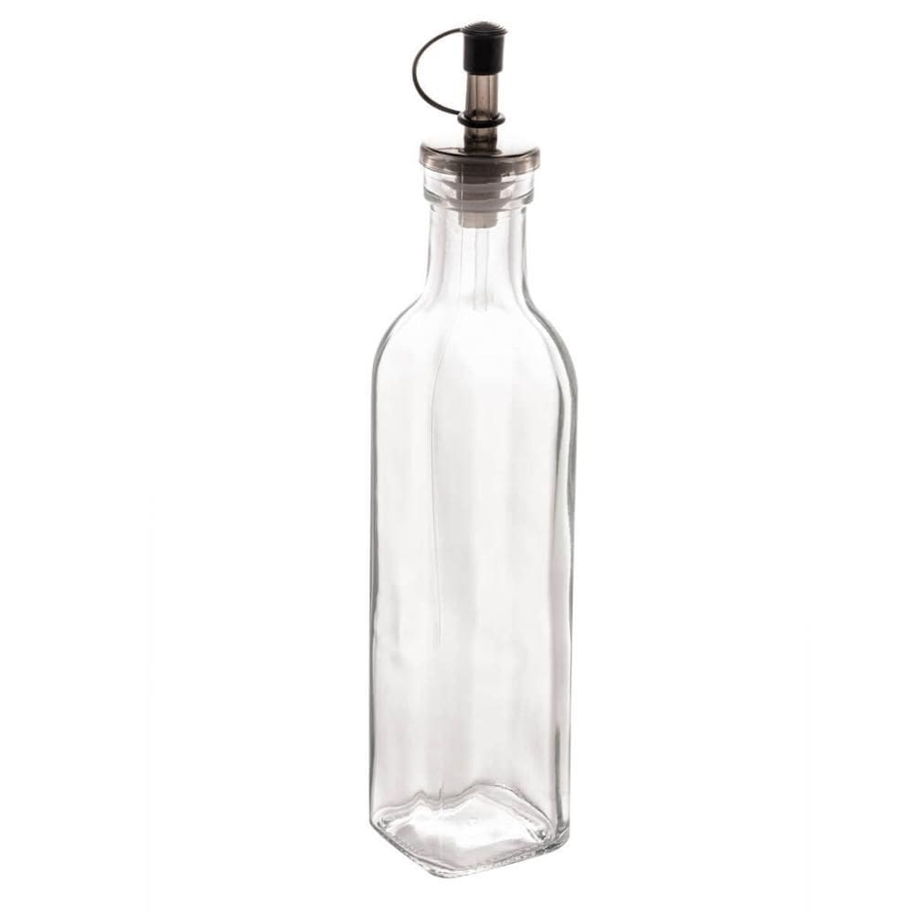 Kit 24 Garrafas de Vidro Bico Dosador Tampa 270ml Azeite Vinagre Condimentos Lyor Restaurante