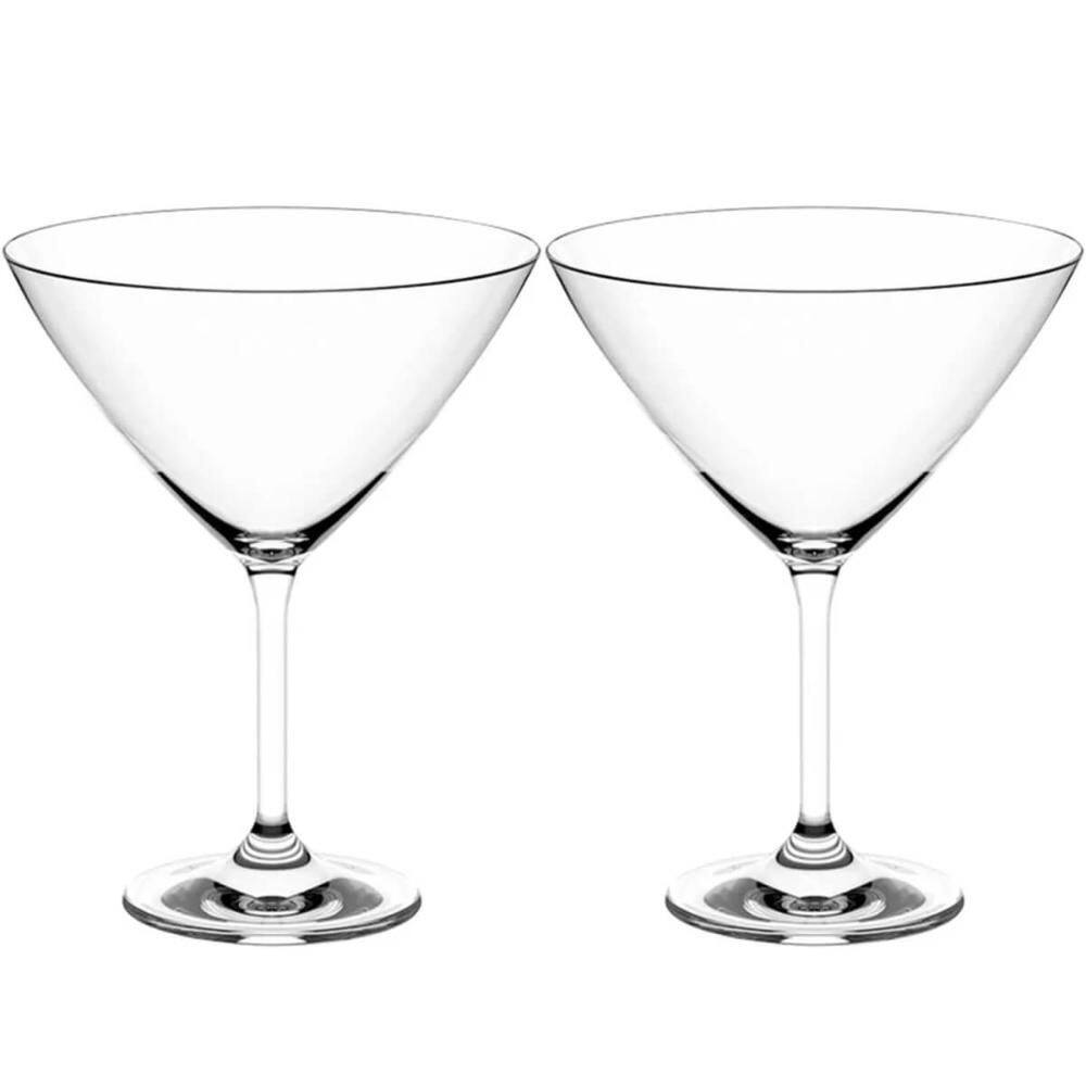 Kit 2 Taças Cristal 210ml para Martini Copo Dry Drinks Coquetel Haus Concept
