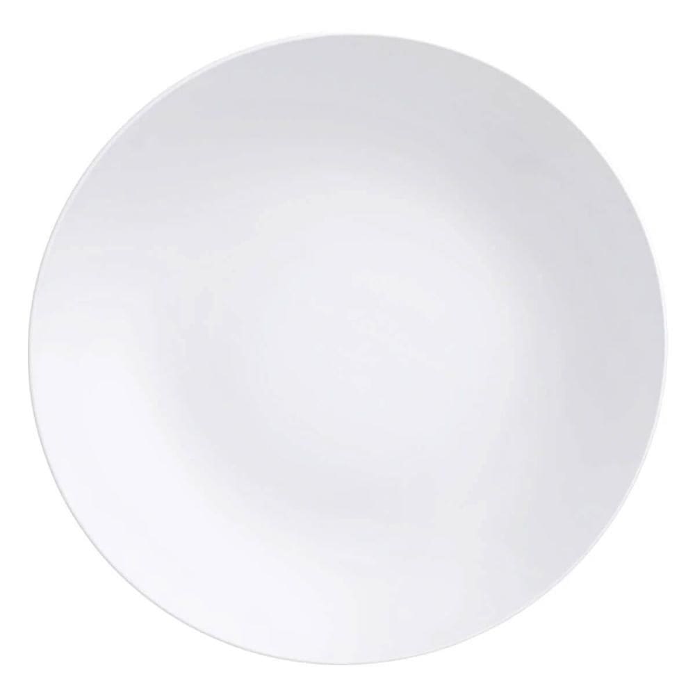 Kit 24 Pratos Rasos Porcelana Branca 25cm Tramontina Leonora Restaurante Bar Eventos