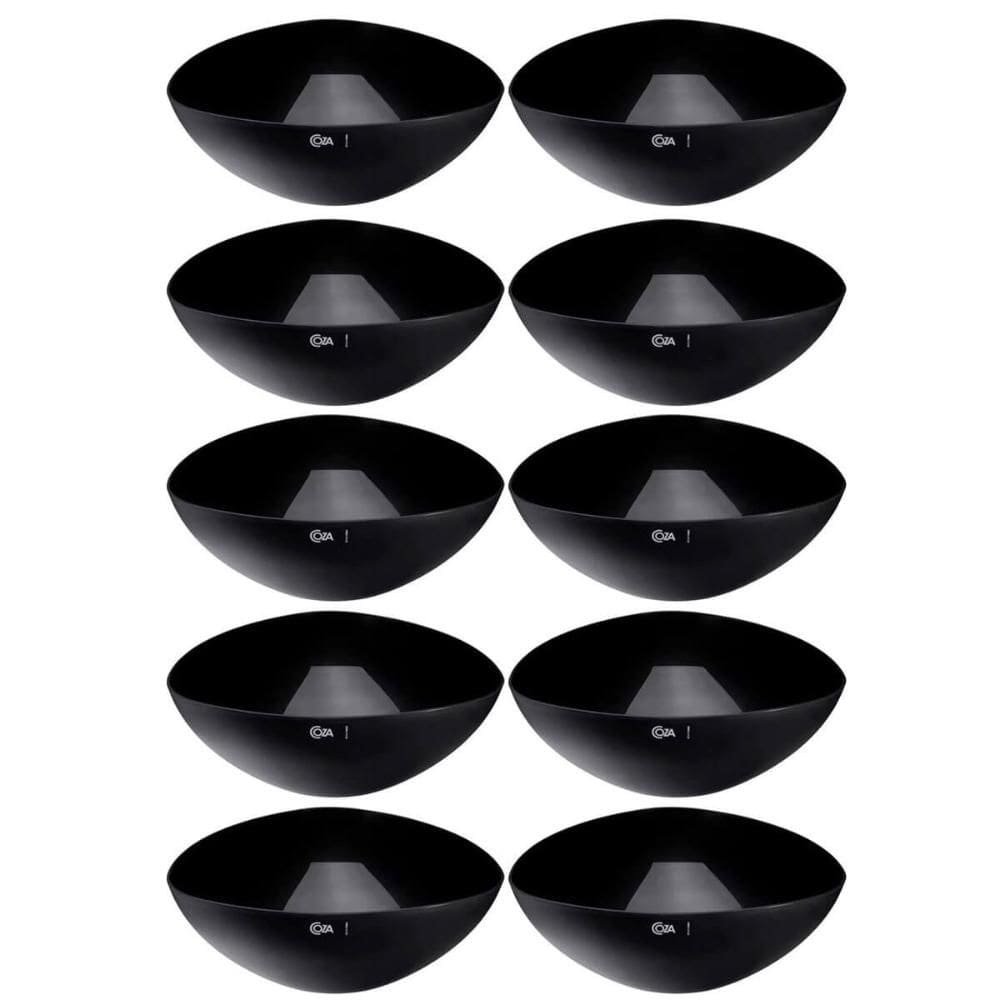 10 Saladeiras Triangulares 5L Grandes 31cm Preto Restaurantes Salada Frutas Essential Coza