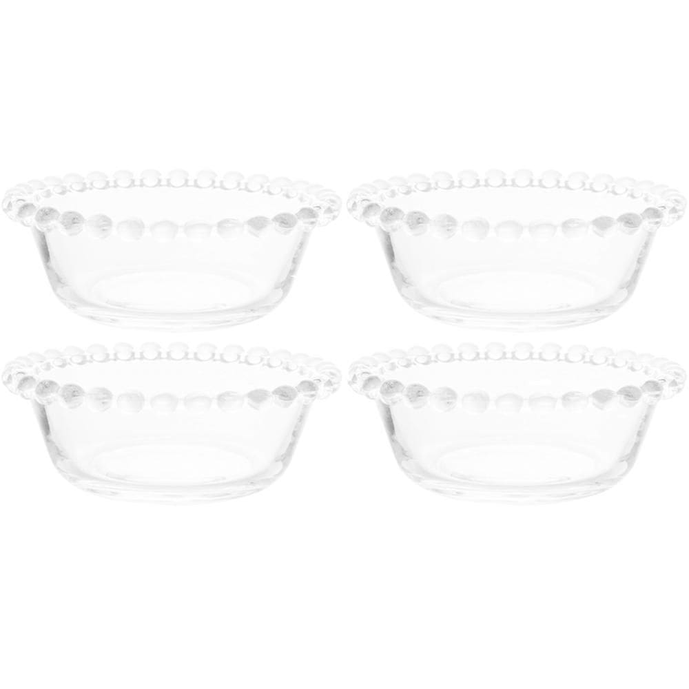 Kit 4 Tigelas para Sobremesa Wolff Pearl 180ml Bowls Vidro S