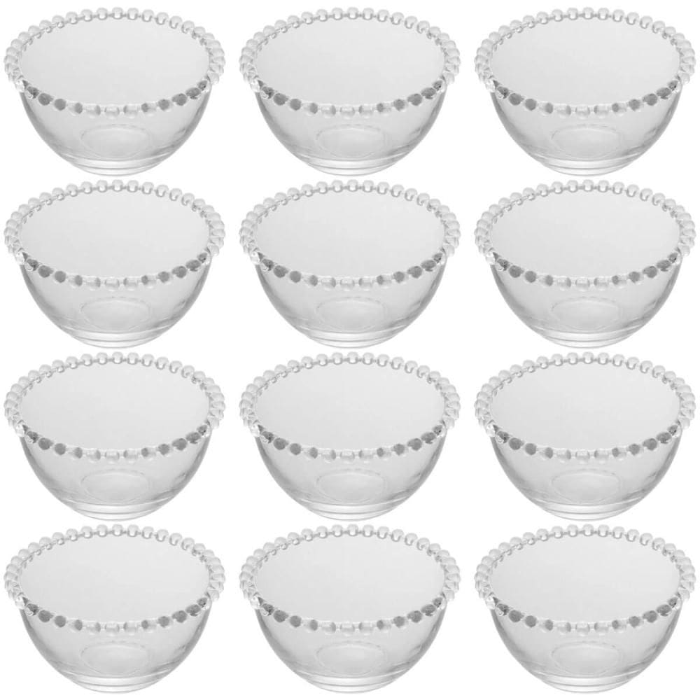 Conjunto 12 Bowls de Cristal Tigelas 400ml Doces Sobremesas