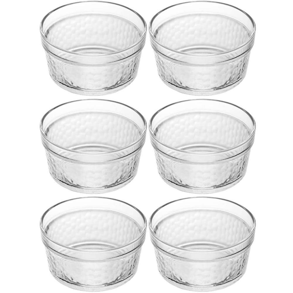 Kit 6 Ramekins de Vidro 7x3cm 90ml Lyor Maionese Porta Molhos Petiscos Grãos