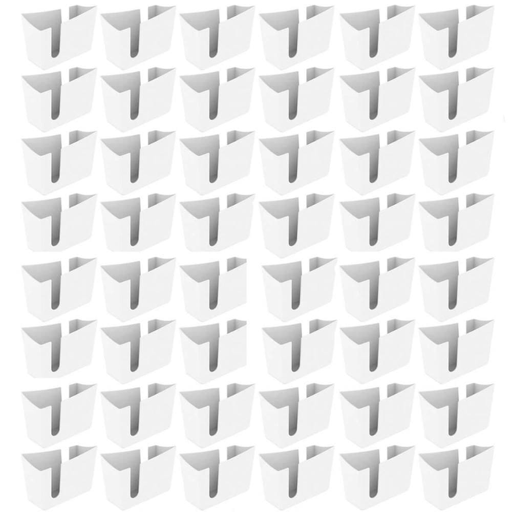 Kit 48 Suportes Porta Guardanapos de Mesa Trio Crippa Branco Lanchonete Restaurante