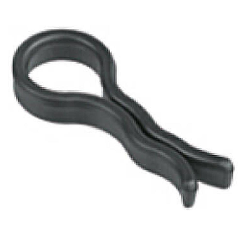 Kit 144 Presilhas para Calça Clips Prendedores de Cabides 8x2cm Pretos Plásticos