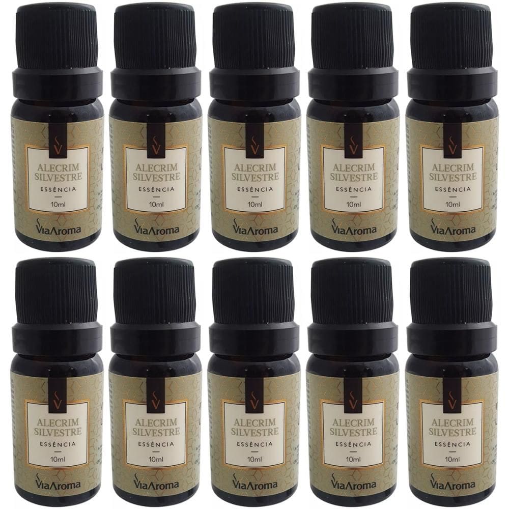Kit 10 Essências De Aromatizador Via Aroma Aromaterapia 10ml