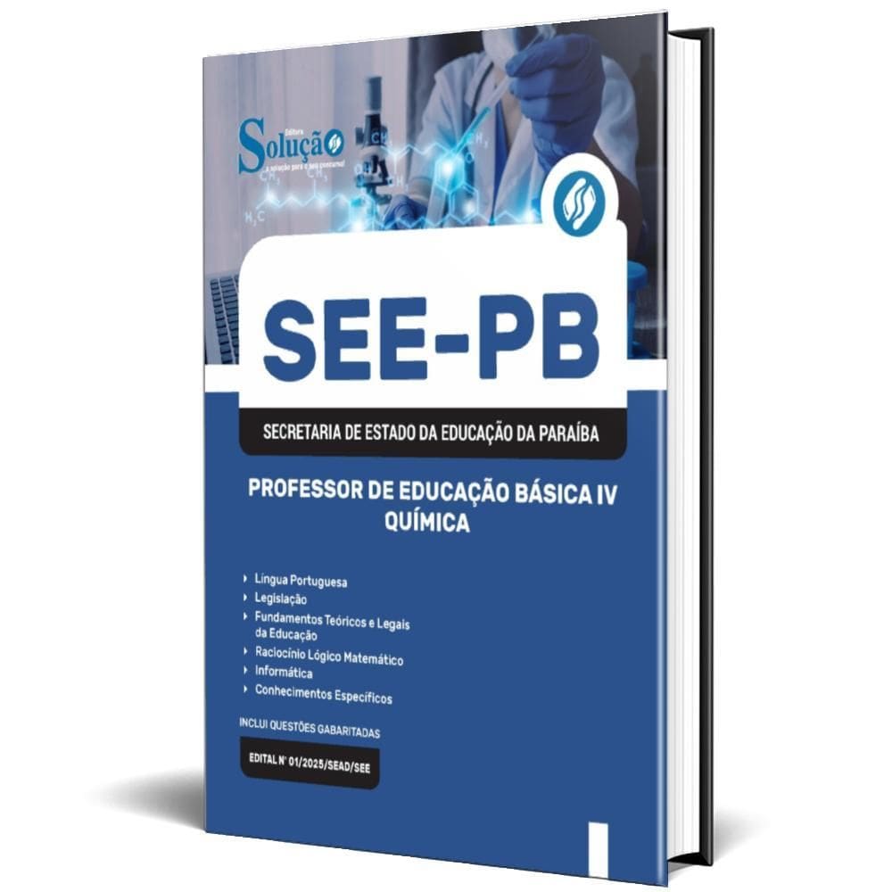 Apostila Concurso See Pb 2025 Professor Educação Básica Iv