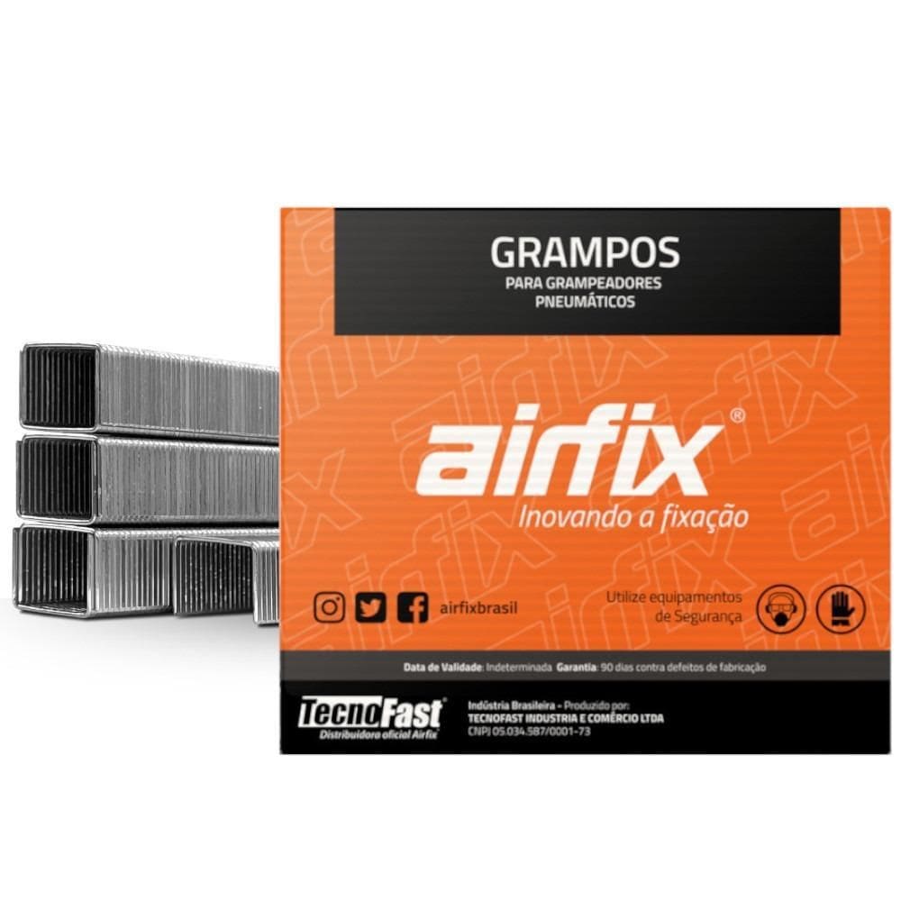 Grampo Grampeador Pneumático 80/13 Com 10.000Pçs - Airfix