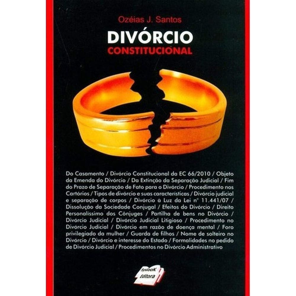 Livro: Divórcio Constitucional Autor: Ozeias J. Santos