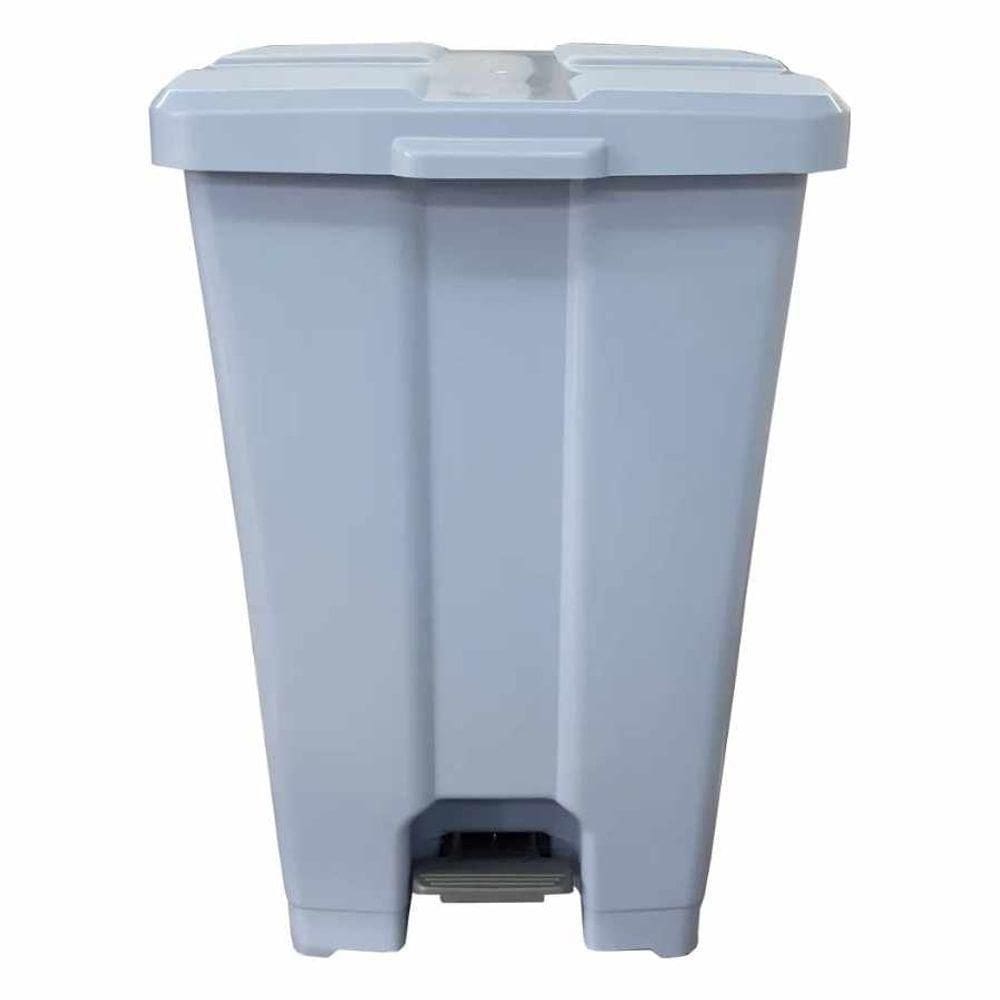 Cesto C/ Pedal 60l Retângular Cinza