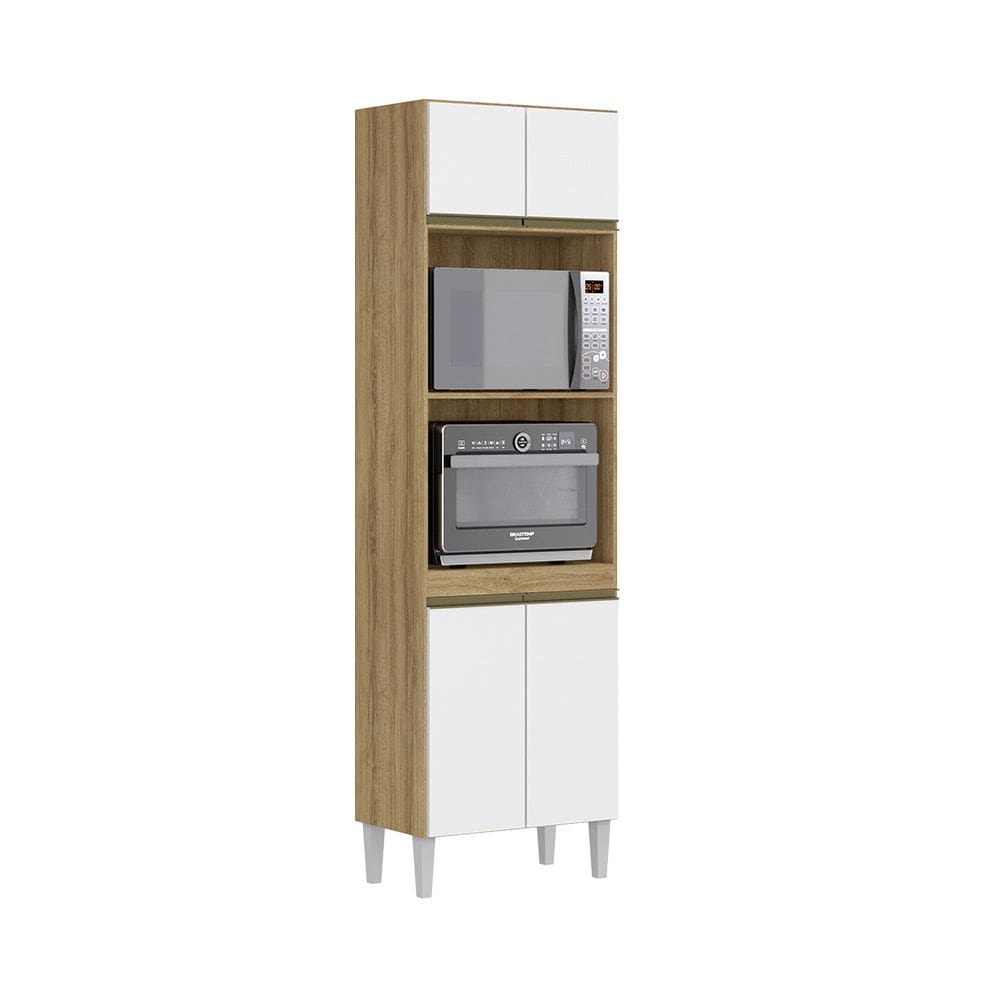 Paneleiro Duplo 4 Portas Clara Plus Atacama Branco Aramóveis