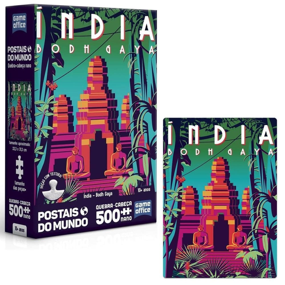 Quebra-Cabeça 500 Peças India Postais Do Mundo Toyster