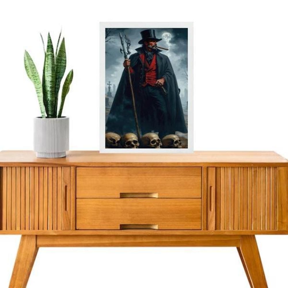 Quadro Decorativo Exu Quebra Osso 33X24Cm