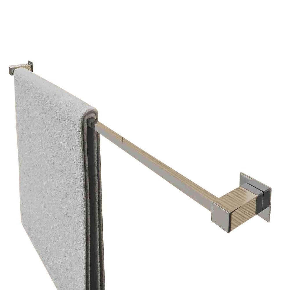 Porta Toalha Inox 70Cm Aço Inox 304 Polido Ou Preto Fosco