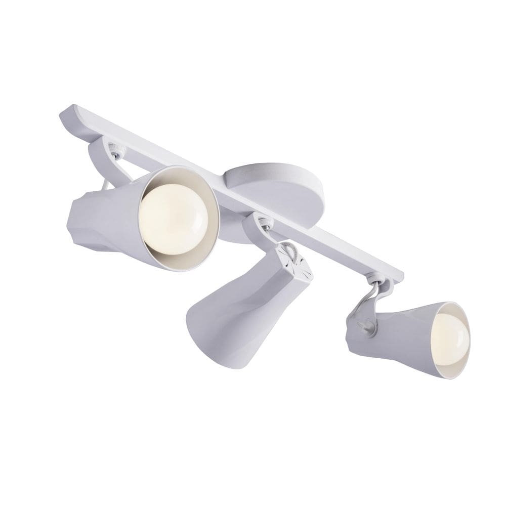 Luminária de Teto Spot Trilho Direcionável Octa 3 Lâmpadas Praia Litoral E27 Bivolt