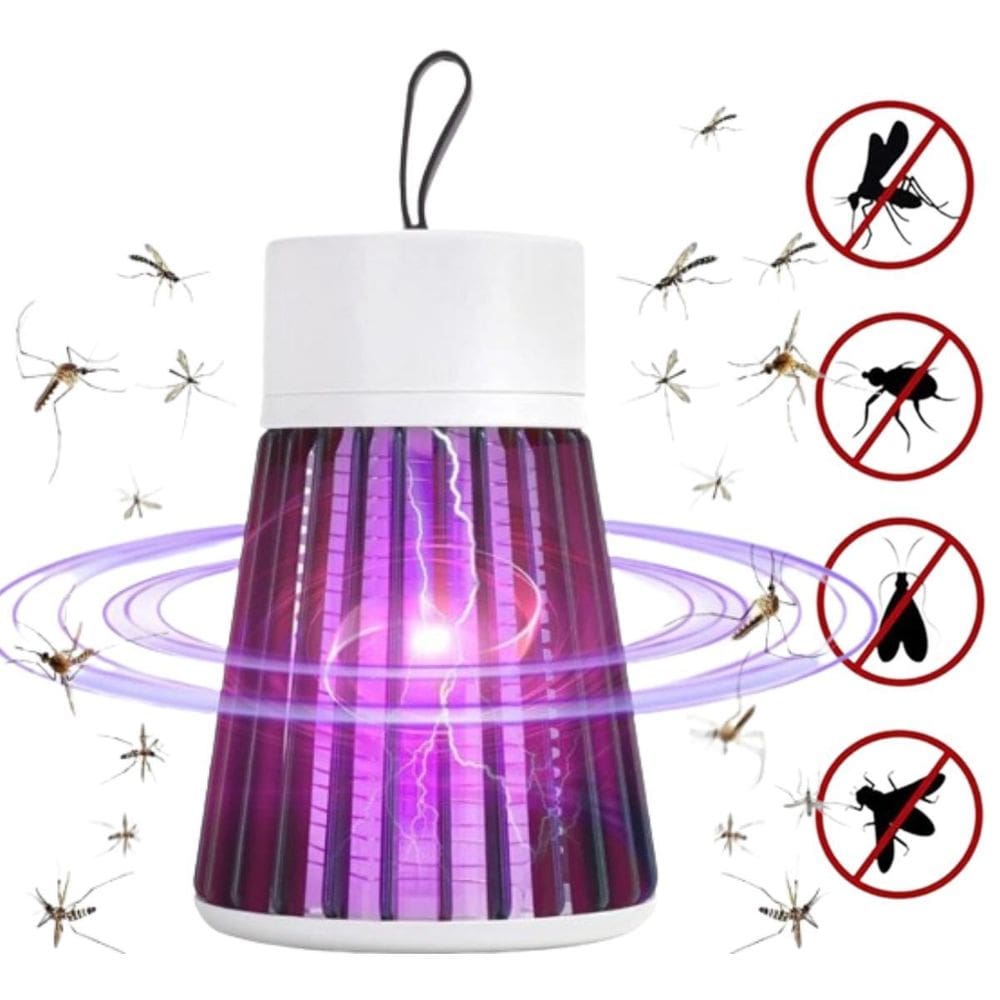 Luminária Mata Mosca Recarregável Para Varanda Pequena
