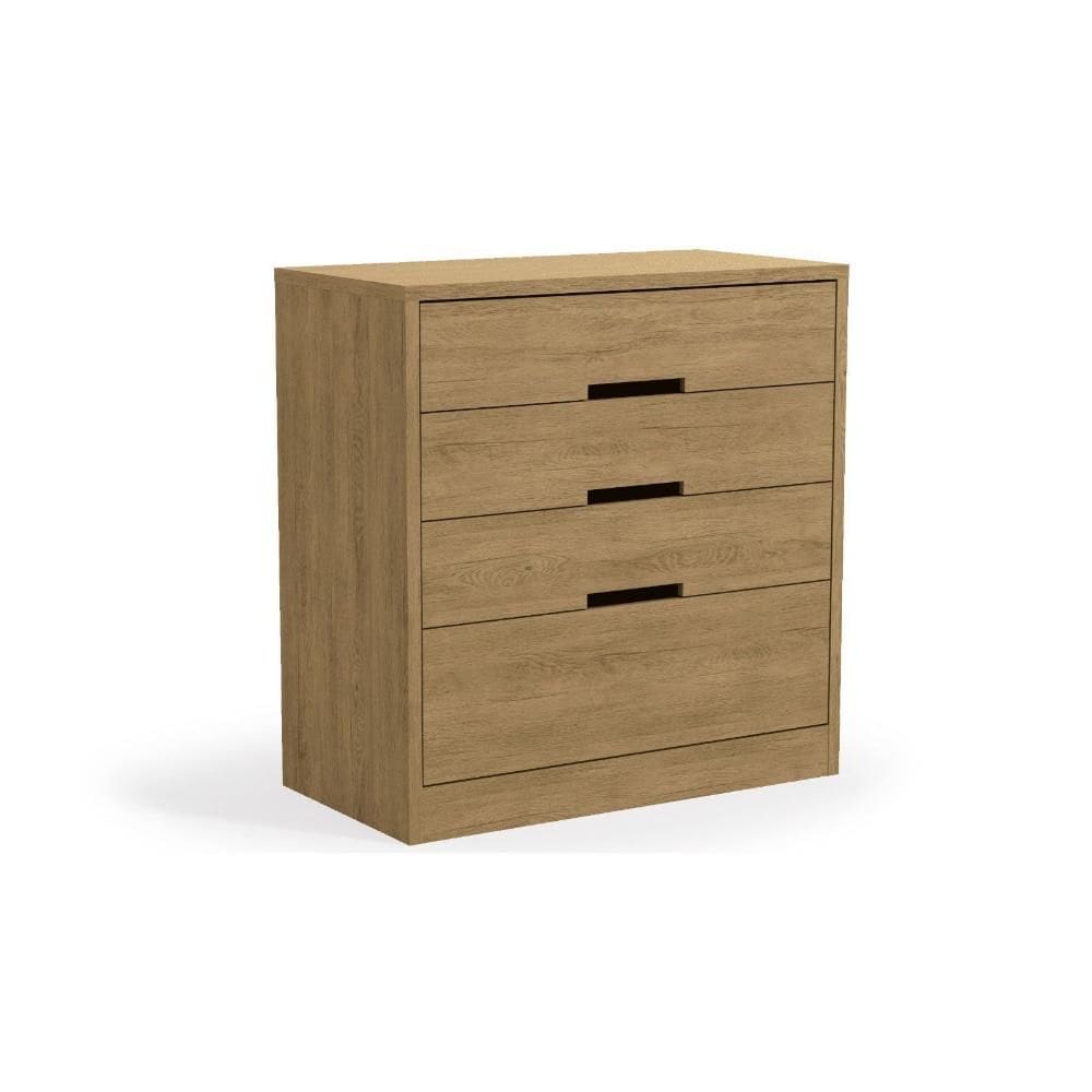 Cômoda de Quarto S824 c/ 4 Gavetas Canela - Kappesberg