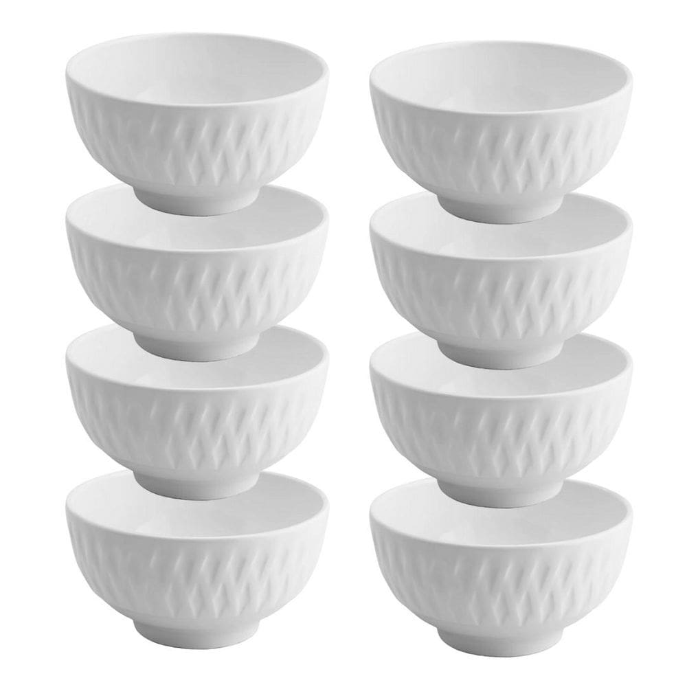Jogo Tigela Bowl Porcelana Branca Balloon 300ml 8 Unidades - Lyor