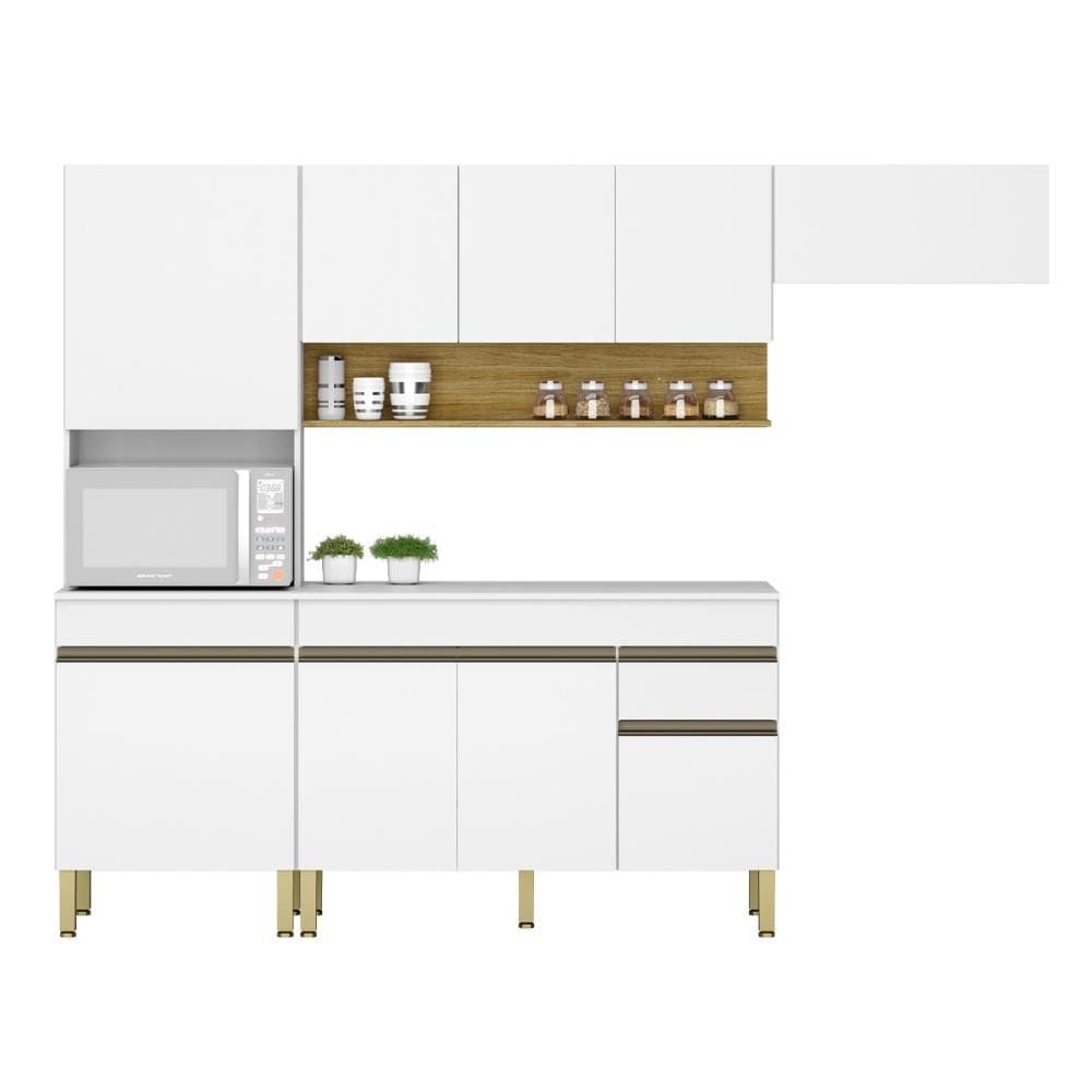 Conjunto de Armarios Modulados Line com 9 Portas e 1 Gaveta