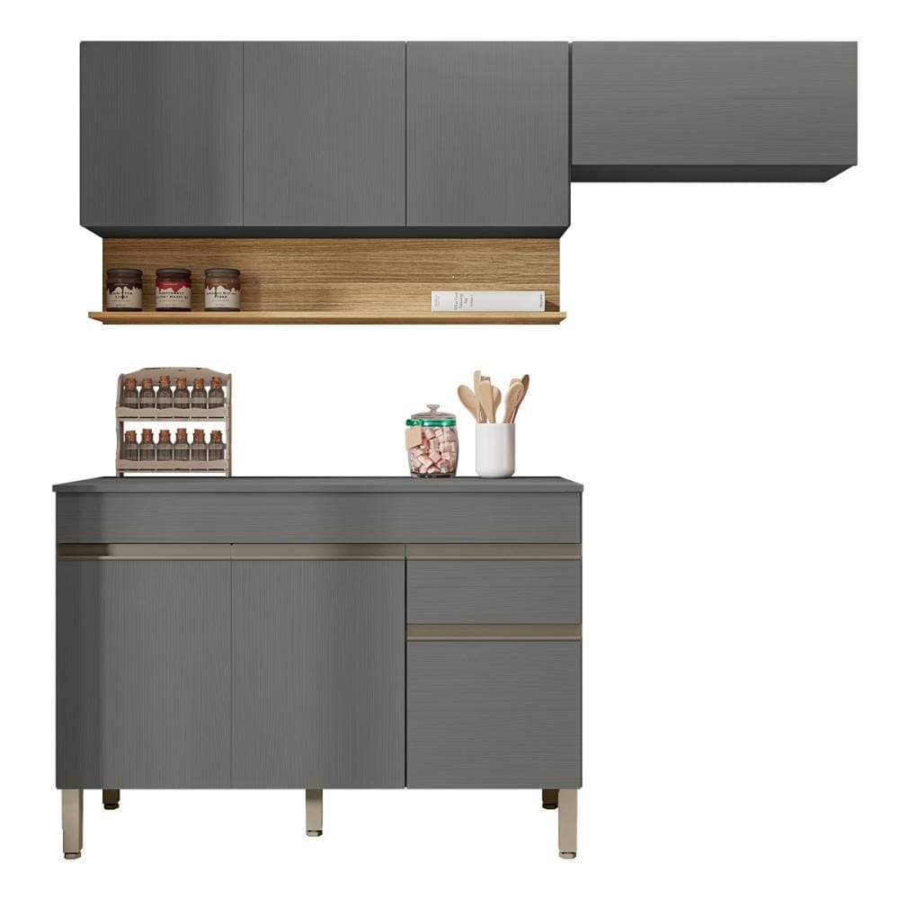 Conjunto de Armarios Modulados Line com 7 Portas e 1 Gaveta