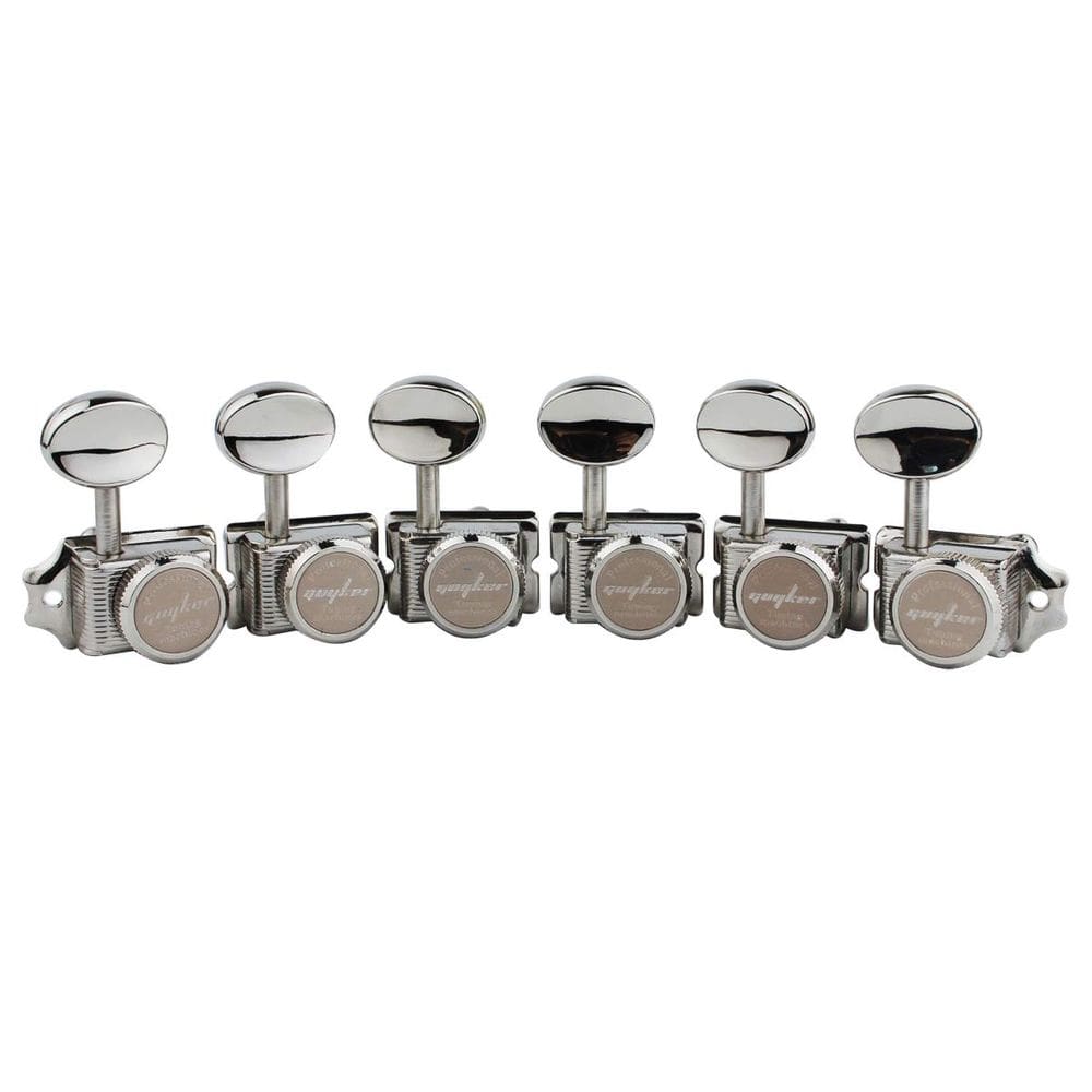 Afinadores de cordas Guitarra Lock Guyker Vintage 6 Inline Nickel