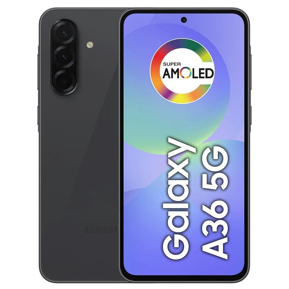 Smartphone Samsung Galaxy A36 5G 128GB 6GB RAM Câmera Tripla Traseira de até 50MP Selfie 12MP Tela 6.7” Preto