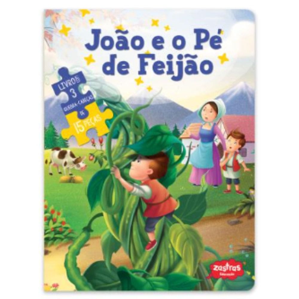 João e o Pé de Feijão | Contos Clássicos Zastras | Livro com Quebra-Cabeça