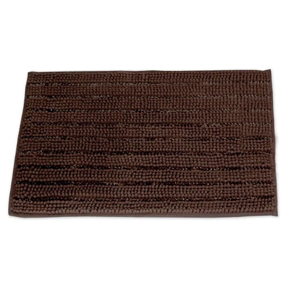Tapete Buettner Microfibra Antiderrapante Chenille Shine 50x100m Chocolate