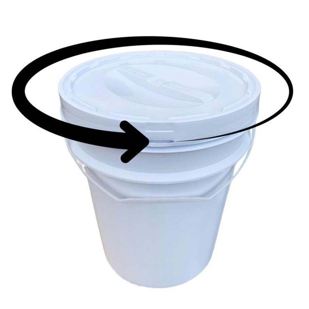 Balde Para Tinta 20L E Tampa Rosca - Kit 13 Pçs