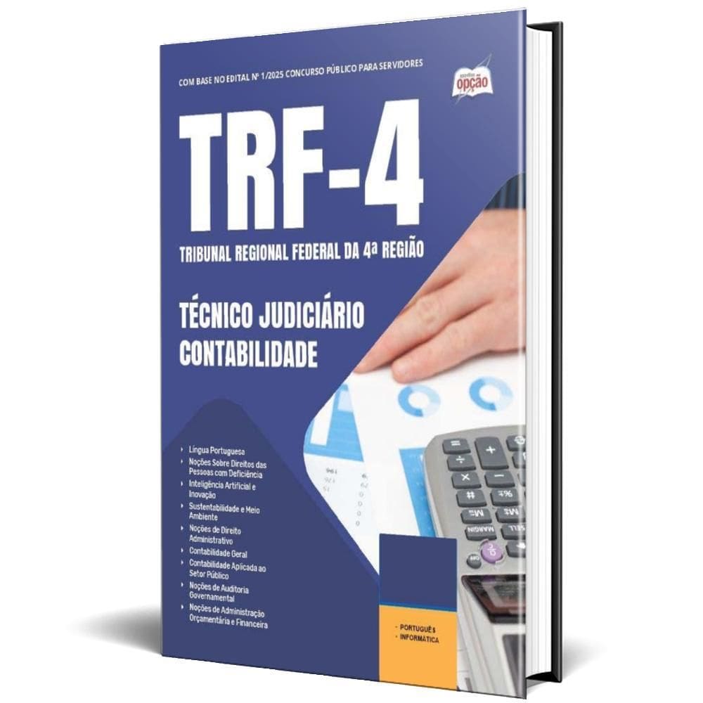 Apostila Trf 4 2025 - Técnico Judiciário - Contabilidade