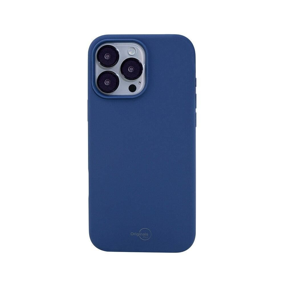 Capa iPhone 16 Pro Max Originais iPlace, Silicone Essential, Azul