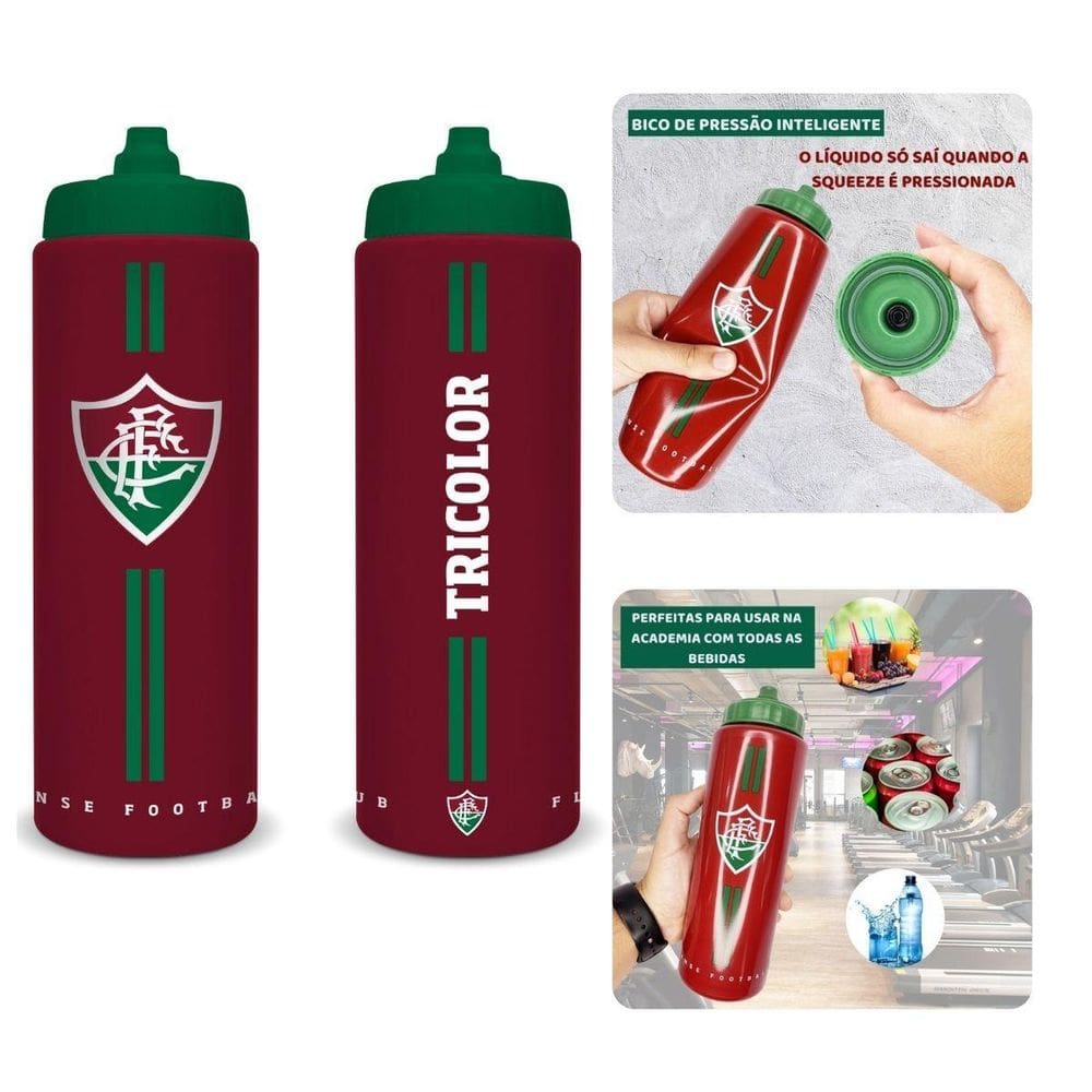 Squeeze 950Ml Garrafa Trooper Bico Inteligente Pressão Anti