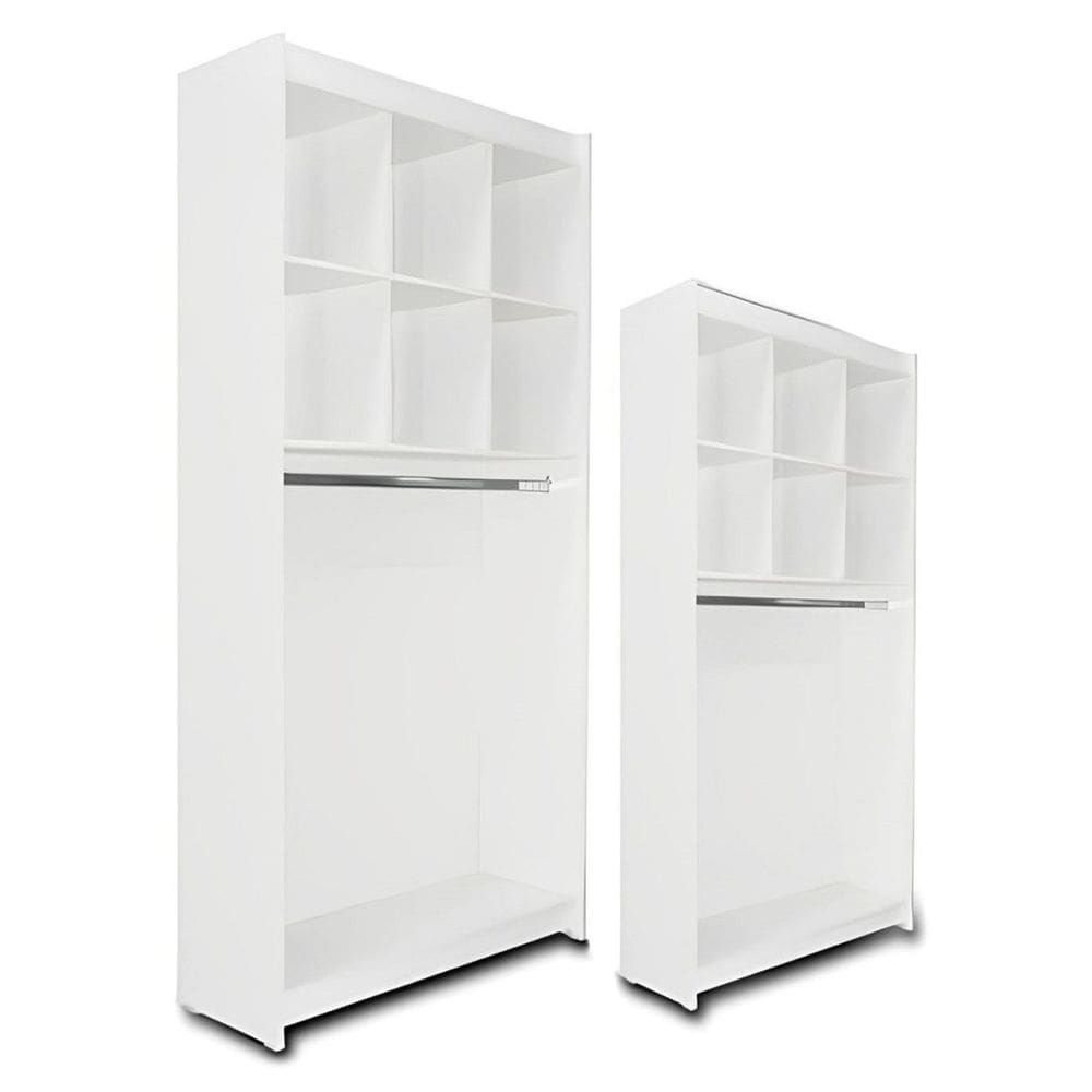 Estante Arara Colmeia Superior Branco 185X92X32Cm - Deep
