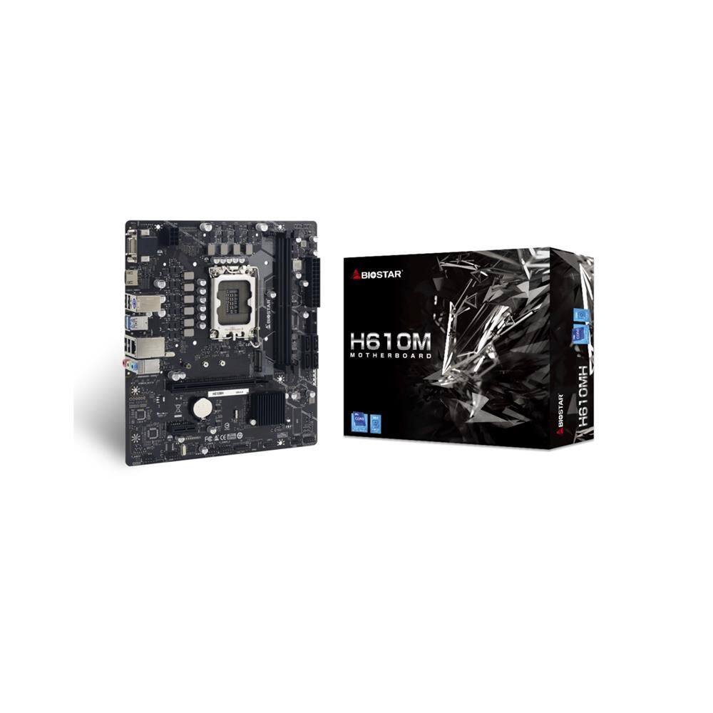 Placa Mãe Biostar H610MH, Chipset H610, Intel LGA 1700, mATX, DDR4