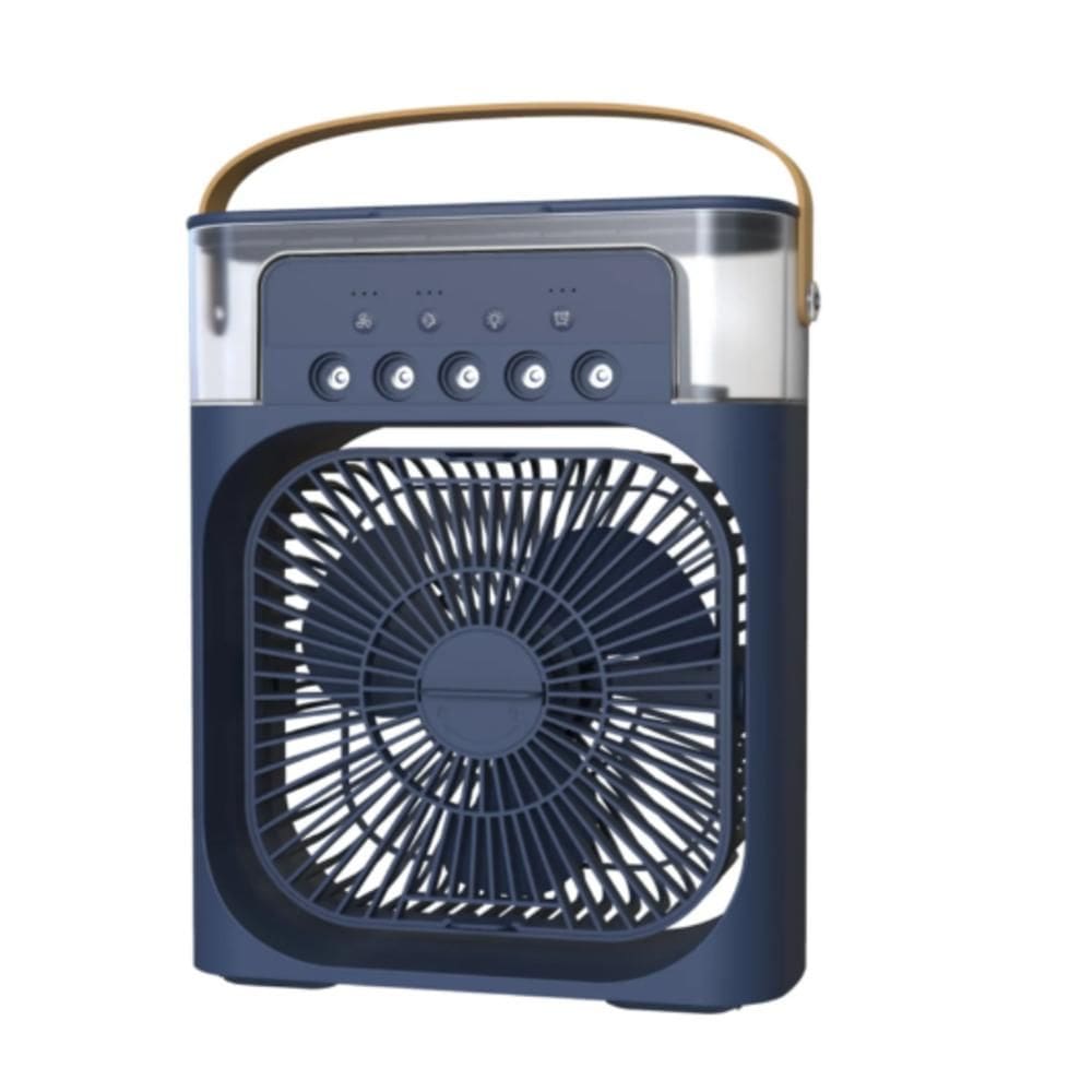 Ventilador Climatizador De Mesa Mini Ar Condicionado Umidificador Luminaria Luz Led Luxo