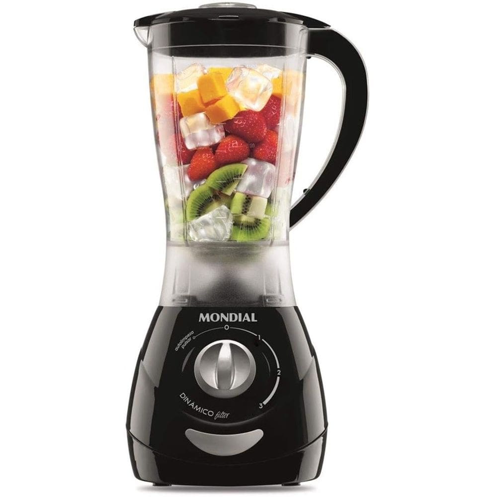 Liquidificador Mondial Power C/ 3 Velocidades Preto 500W 220V