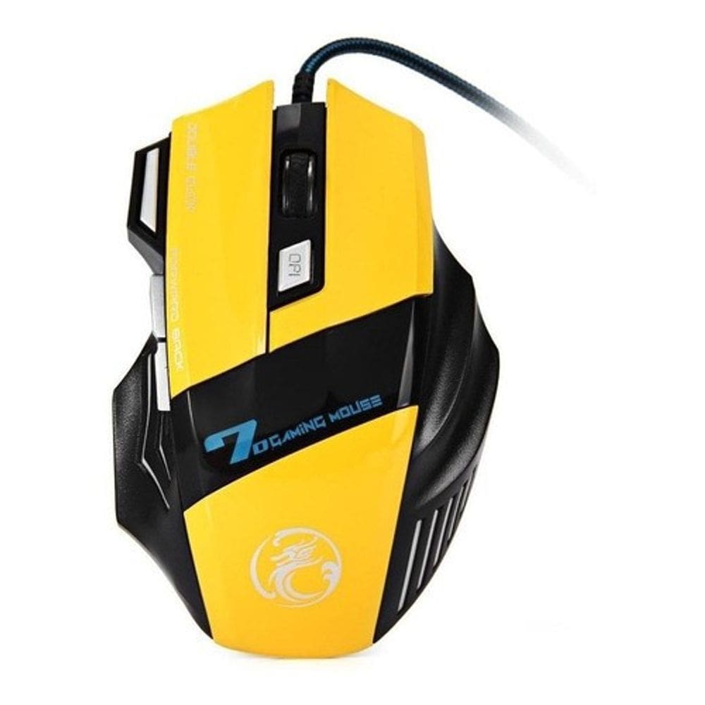 MOUSE GAMMER STORME TAURUS USB 3200DPI Amarelo