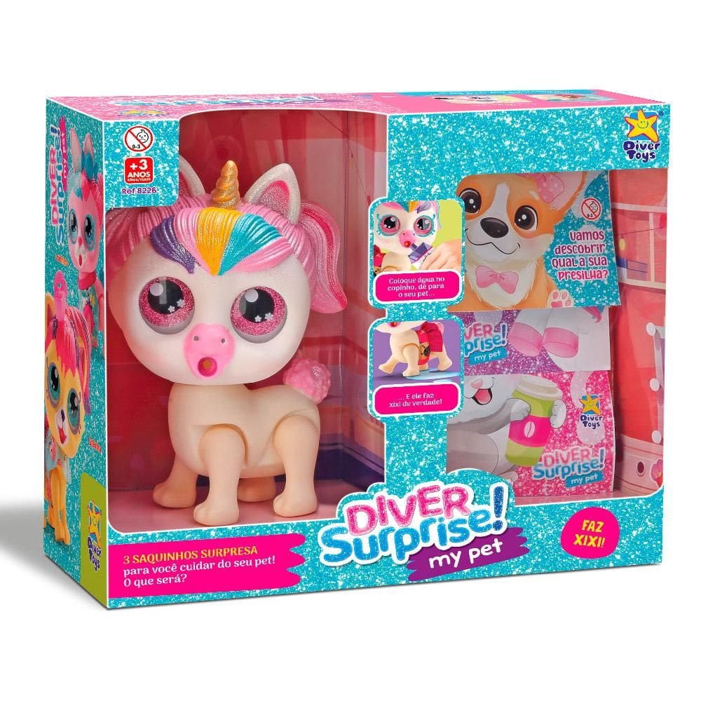 Boneca Diver Surprise My Pet Divertoys