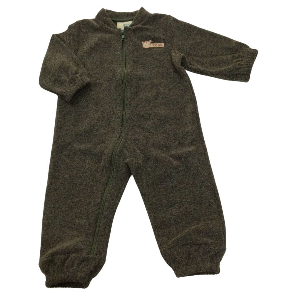 Macacão malha bouble masc bebê Verde Militar Patota