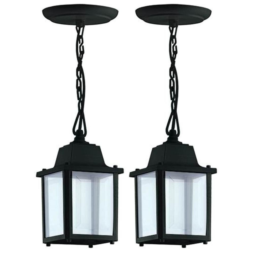 2 Pendentes Luminárias de Teto Colonial Vintage Preto E27 Interno Externo 110v 220v Dital