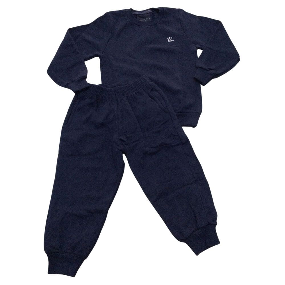 Conjunto Moletom infantil masc verde -marinho -mescla Patota