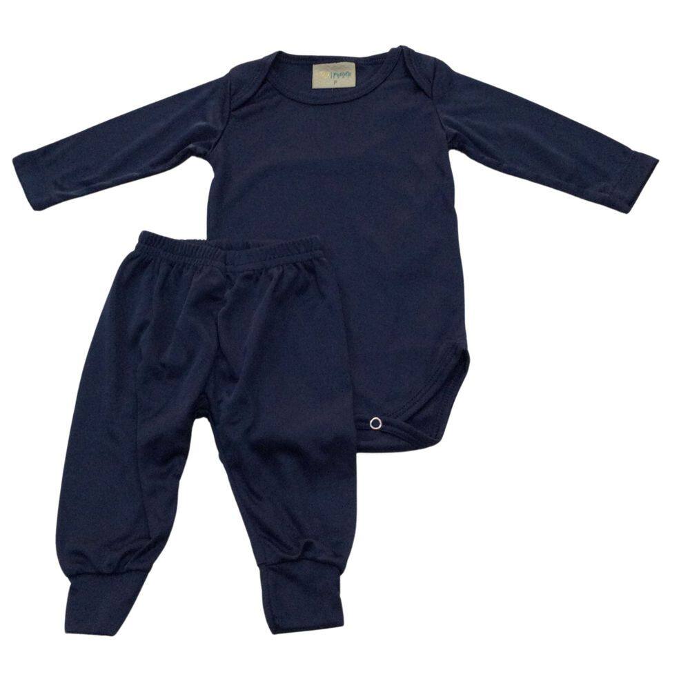 Conjunto Térmico Body + Calça masc Patota azul