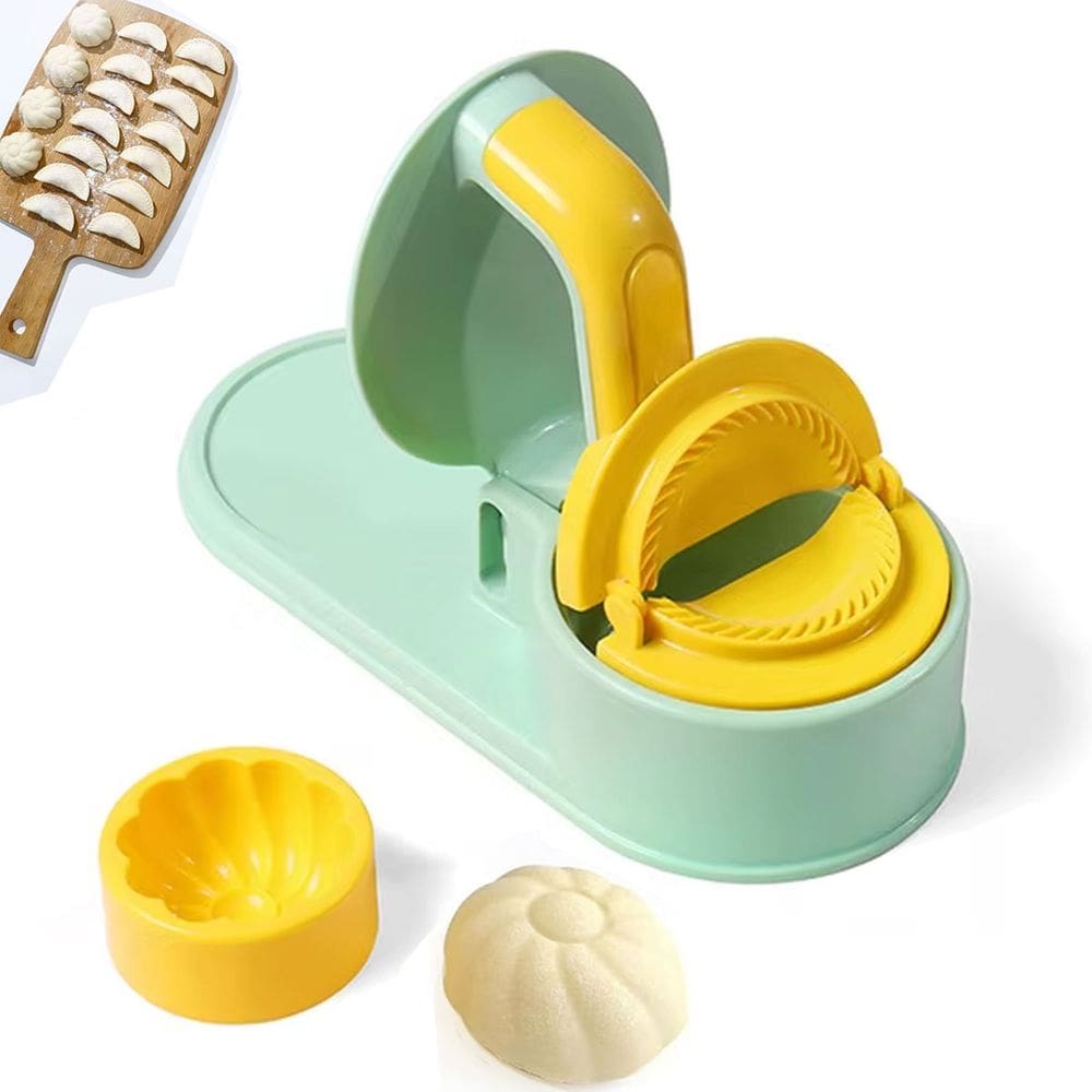 Maquina de Modelar Pastel Massa Bolinho Gyoza Molde Ravioli Casa Cozinha Preparo Lanchonete Restaurante Lanche Refeiçao Pratico