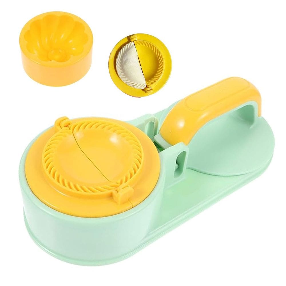 Maquina de Modelar Pastel Molde Bolinho Gyoza Massa Ravioli Casa Cozinha Restaurante Lanchonete Lanche Pratico Preparo Refeiçao