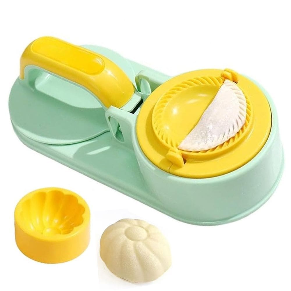 Maquina de Modelar Pastel Massa Bolinho Gyoza Ravioli Molde  Casa Lanchonete Cozinha Restaurante Preparo Lanche Refeiçao