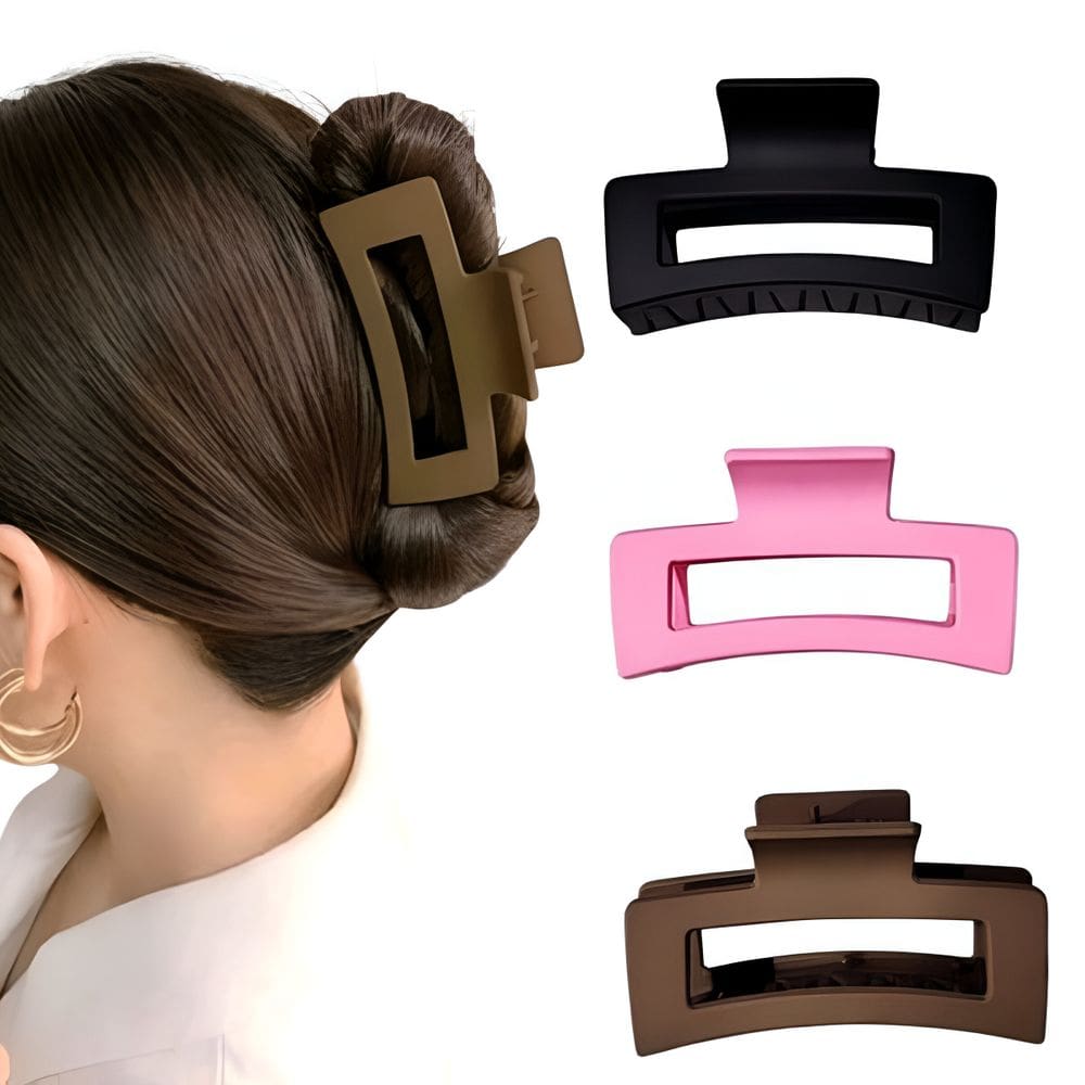 Kit Piranhas de Cabelo Presilhas Garra Grande Fixação Forte e Resistente Coreanas