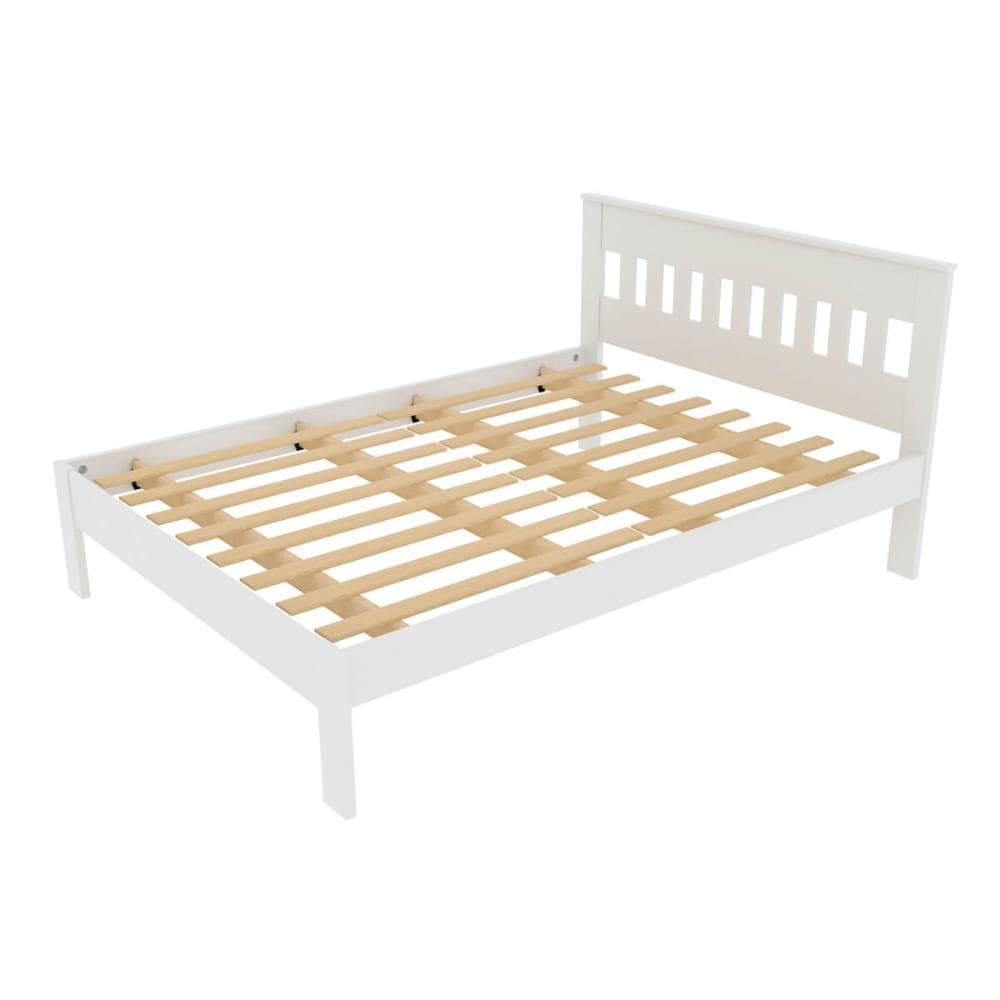 Cama de Casal CM8007 Para Colchão de 138x188cm Branca Tecnomobili