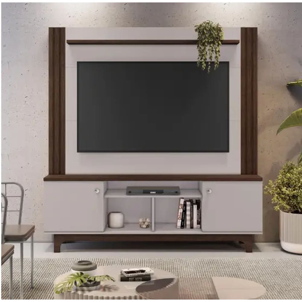 Home Bálsamo Para Tv Até 65” JCM Movelaria - Café Soft/Off