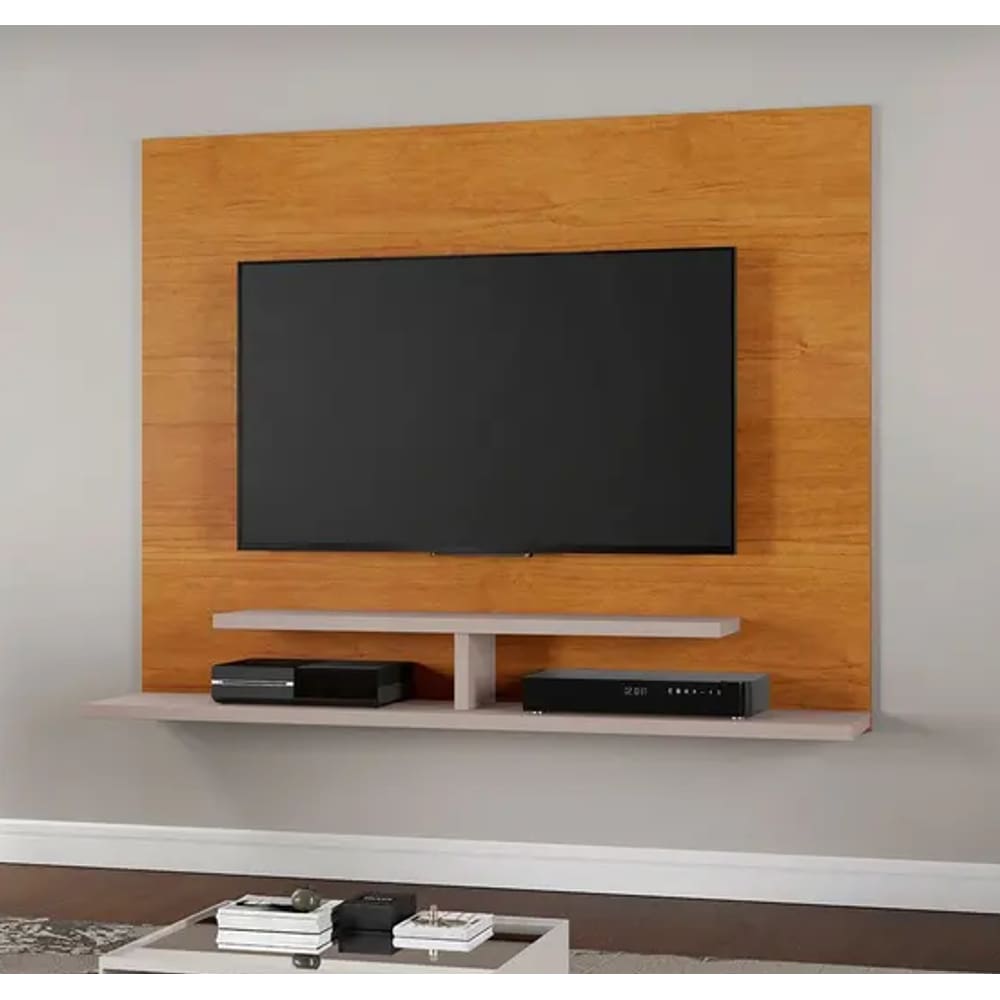 Painel Sion Para Tv Até 56” JCM Movelaria - Cinamomo/Off