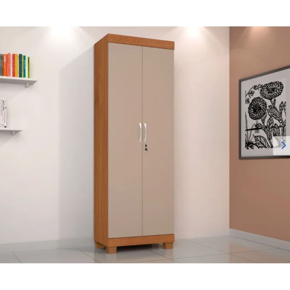 Multiuso Mucuri 2 Portas com Chave JCM - Cinamomo/Off